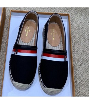 Louis Vuitton Denim LV Web Espadrilles Black 2019(For Women and Men)  (HANB-9062816 )