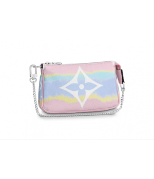 Louis vuitton ESCALE POCHETTE ACCESSOIRES Mini clutch bag M69269 pink