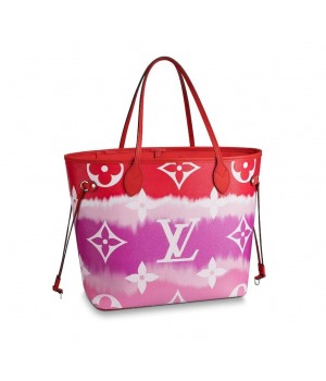 Louis Vuitton Monogram Canvas Original NEVERFULL M45128 Red