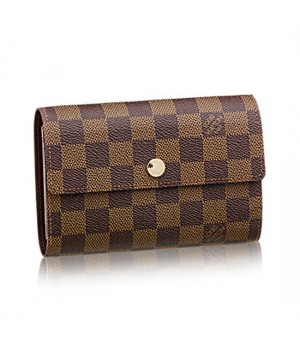 Louis Vuitton N63067 Alexandra Wallet Damier Ebene Canvas