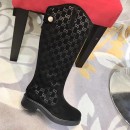 Louis Vuitton Monogram Suede Leather Long Boot 2018 (GD1054-8121526 )