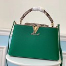 Louis Vuitton Capucines BB Python Top Handle Bag N95384 Green/Grey 2019 (LVSJ-9031825 )