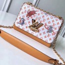 Louis Vuitton Transformed Monogram Canvas Twist MM Bag M44408 White/Yellow 2019 (XLJ-8121931 )