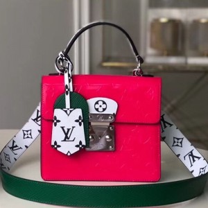 Louis Vuitton Spring Street Top Handle Bag in Red Vernis Leather M90454 2019 (KD-9043041 )