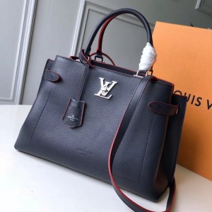Louis Vuitton Lockme Day Tote Bag M53645 Navy/Red 2019 (FANG-9042314 )