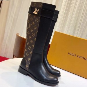 Louis Vuitton Monogram Canvas/Clafskin Boot 2018 (GD1054-8121528 )