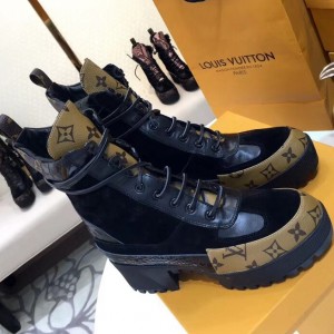 Louis Vuitton Monogram Reverse Canvas/Suede/Leather Laureate Desert Boot 2018 (GD1054-8080807 )